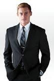 Attire Men Suit & shirt: Two piece Suit (preferably solid black, blue, or grey).
