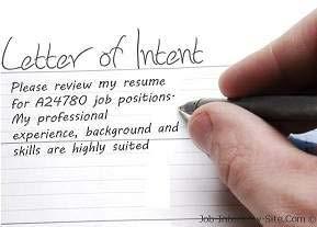 LETTER OF INTENT OR INTEREST Some schools systems require a letter of intent or a letter of interest