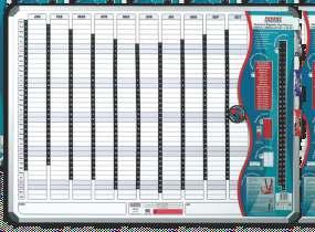 Year Planner with Free Marker 610mm x 890mm Unmounted Staedtler Year