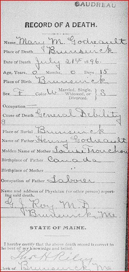 surname is recorded at the top of the document and the child has another surname, enter