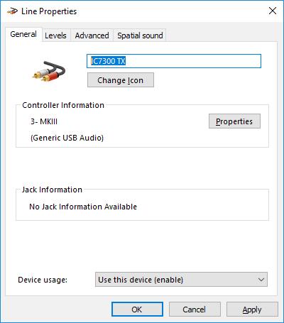 Windows USB Audio Setup By default, Windows automatically sets any new audio device as the system default device for Sound Playback, Sound Recording and Communication.