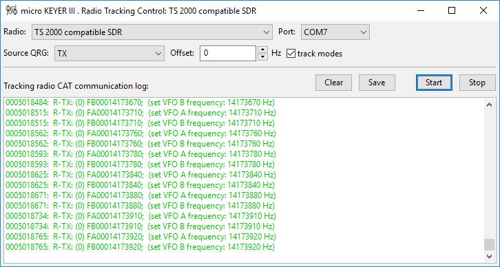 SDR Tracking Since Router knows the frequency and mode of connected transceiver, it can provide this information for additional SDR receiver.