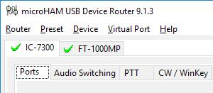Show buttons: When checked, Router shows the preset buttons. DEVICE MENU Router can control several devices.