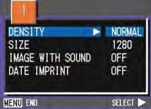 Shooting Menu (Text Mode) In Text Mode, display by pressing the M button.