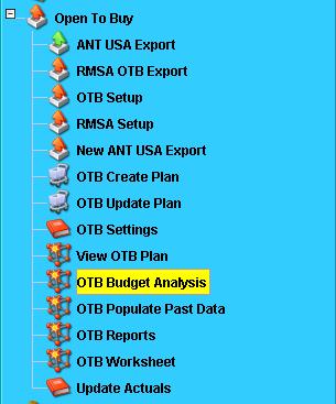 OTB Reports Purpose: To analyze your OTB planned and actual values.