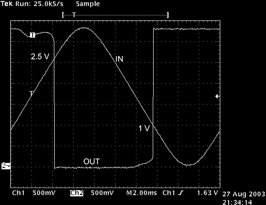 3-V signals to become 1-V signals for internal circuits.