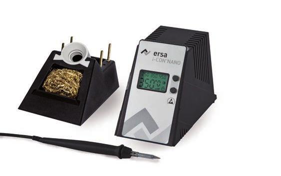 Ersa i-con PICO soldering station The i-con PICO station offers the beginner all essential features of a soldering station, such as fastest heat-up and heat recovery, standby function and calibration