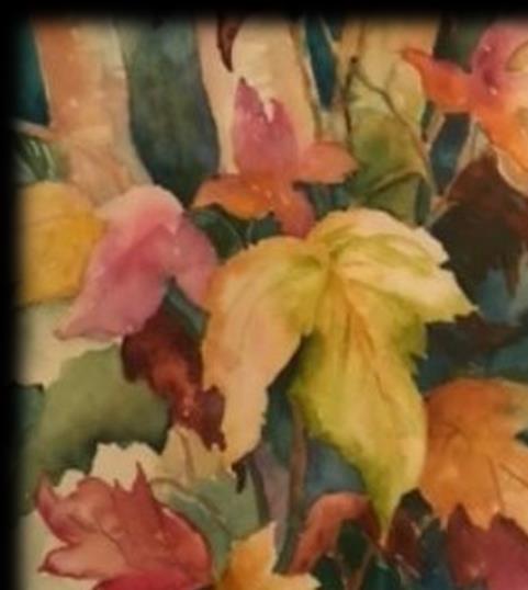 Banner Painting by Margaret Werlinger Color of Autumn by Margaret Werlinger anticipates the rich fall pigments which we relish during October.