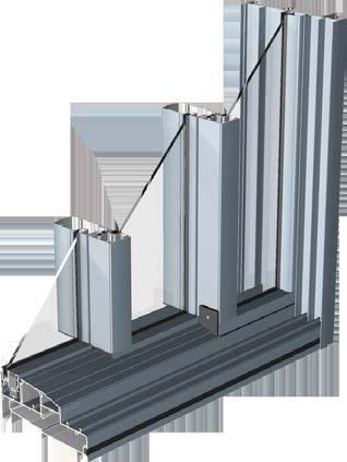 Sliding Door Double Glazing up to 22mm. Built-in security screen tracks. Better energy efficiency & acoustic results.