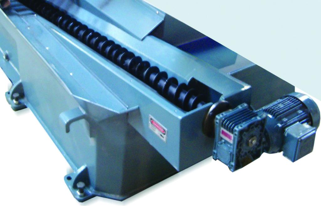 OPTIONAL FEATURES CHIP CONVEYOR BLADE TENSIONING - HYDRAULIC A large amount of chips can be produced, especially when cutting solids.