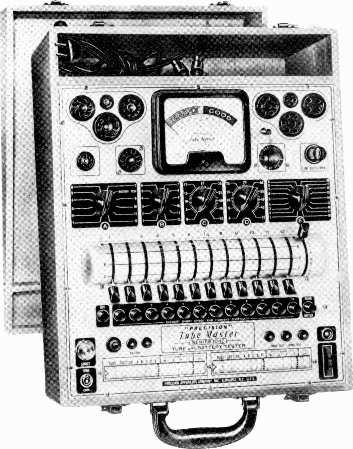 Page 32 Lesson RRT -19.,.... offt Modern tube tester equipped with short, gas, noise, and filament continuity test.