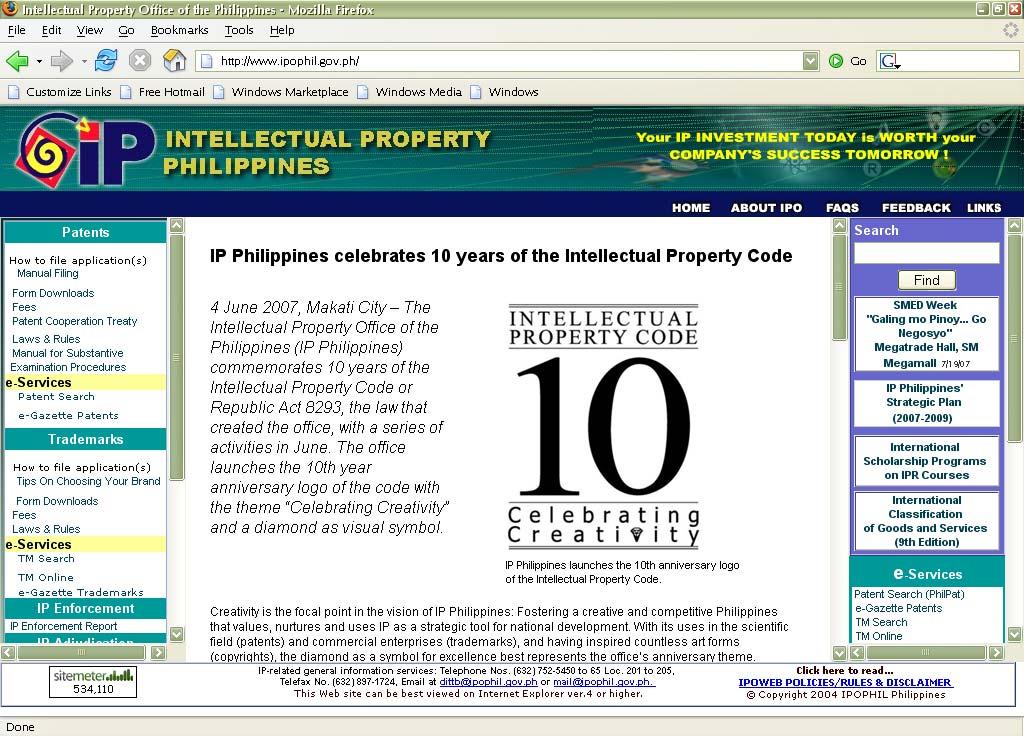 IPPhil Website http://www.ipophil.