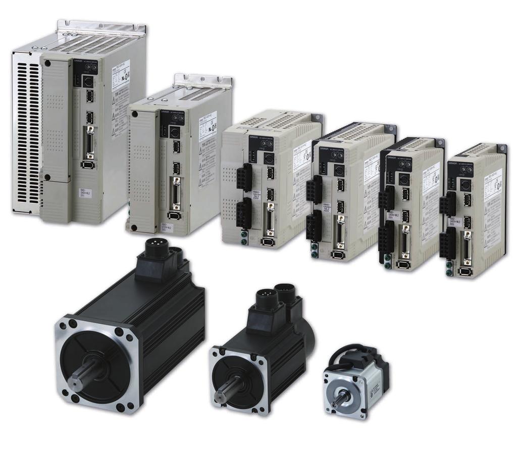 AC Servomotors/Servo Drives A wide selection of models with the functions and performance demanded in