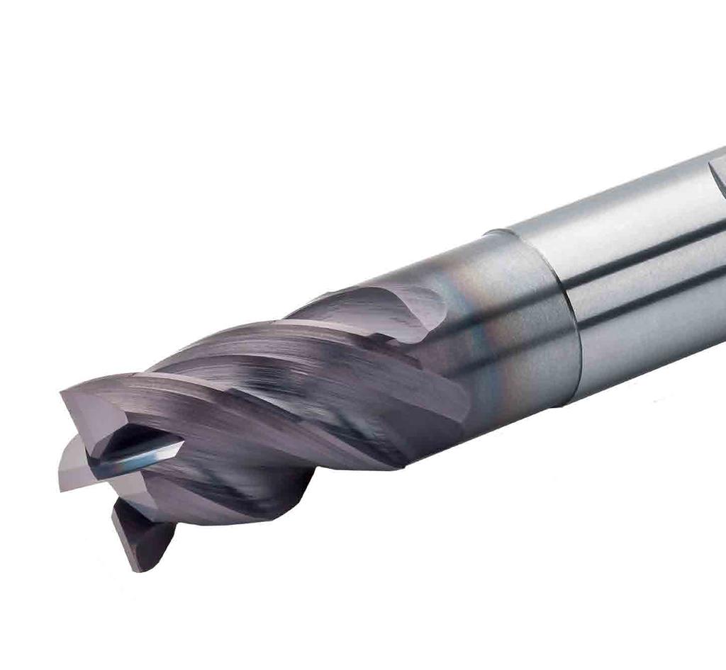 New vibration control end mill series MHV, SHV Features Irregular helix flutes assists in preventing vibration on difficult-to-cut