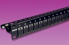 Angled TERA-MAX Allows direct routing of cables to vertical managers, eliminating the need for horizontal cable managers Standard Fit Panels can be mounted directly on standard 19 inch relay rack or