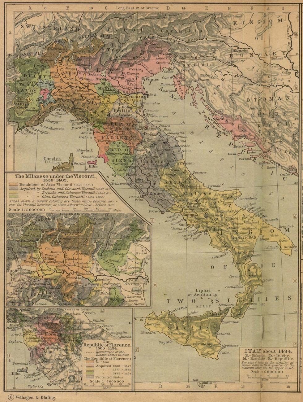 Map: Italy During the