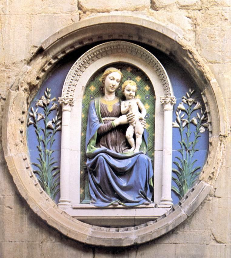 Early-Renaissance: uca Della Robbia: Madonna and Child, c.