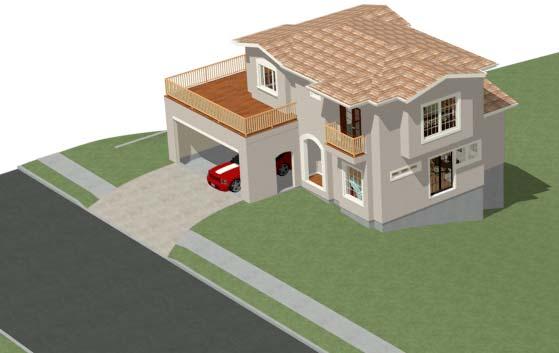Adding a Driveway 8. Finally, take a look at your plan in a Perspective Full Overview to see the results.