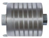 compressed lime stone 6378 TITANIUM dry core bit for socket sinking Ø 82 mm for reinforced concrete, highly compressed lime stone
