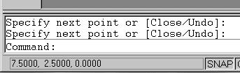 1-8 AutoCAD LT 2002 Tutorial 2. Move the cursor inside the graphics window, and move the cursor diagonally on the screen.