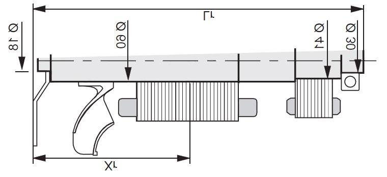 on Ø 38 Air Inlet Air Inlet Air Outlet Air Outlet Dimension(mm) and Weight(kg) Flex Plate(mm) only SAE3 Flange Dimension(mm) and Weight(kg) Flex Plate(mm) only SAE4 Flange Type L LB C Xg Weight(Kg) S.