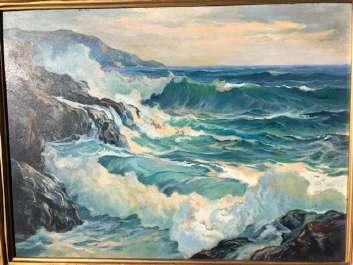 31. Lake Superior near Huron Mountains, painted 1952, by