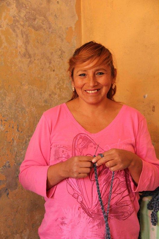 artisan story ana cornejo A single mother of two, Ana lives with her children and her visually impaired father in Luz y Alegria, a community for blind people and their families in Arequipa, Peru.