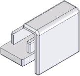 showertray Position wallpost for in-line panel (with fitted seal to outside),