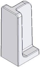FIT GUIDES TO BOTTOM OF SLIDING DOOR 2x door botto guides rail stop Slide door to centre of botto rail. Insert first guide into channel of botto rail then slide this sideways onto the door glass.