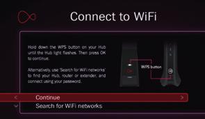 If the connection fails, select try again to return to the Connect to WiFi screen and follow the connect instructions below.
