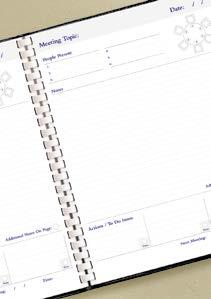 This product will help you get organised and can be used to document meeting notes.