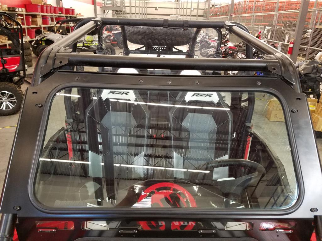 4. Installing without OEM front visor: Locate the (4) M8 x 1.25 x 16mm button head bolts and with a helper install the Tusk full glass windshield on the machine.