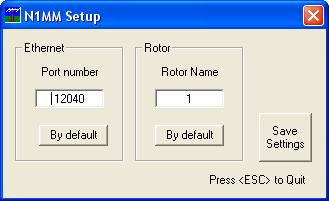 N1MM Setup window in the PstRotator program The Rotor Description in the N1MM Antennas tab can either be a number, or an alphanumeric name for the rotator.