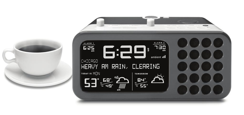 Mist Clock Radio with Weather Forecast