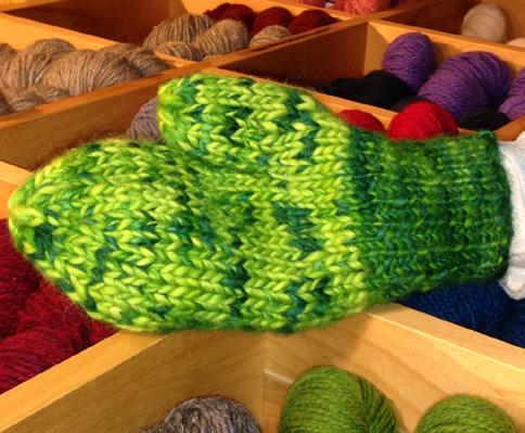 Learned: Mittens are easy to knit when you have simple directions! Learn how to make a basic mitten on double-pointed needles in a worsted weight wool.