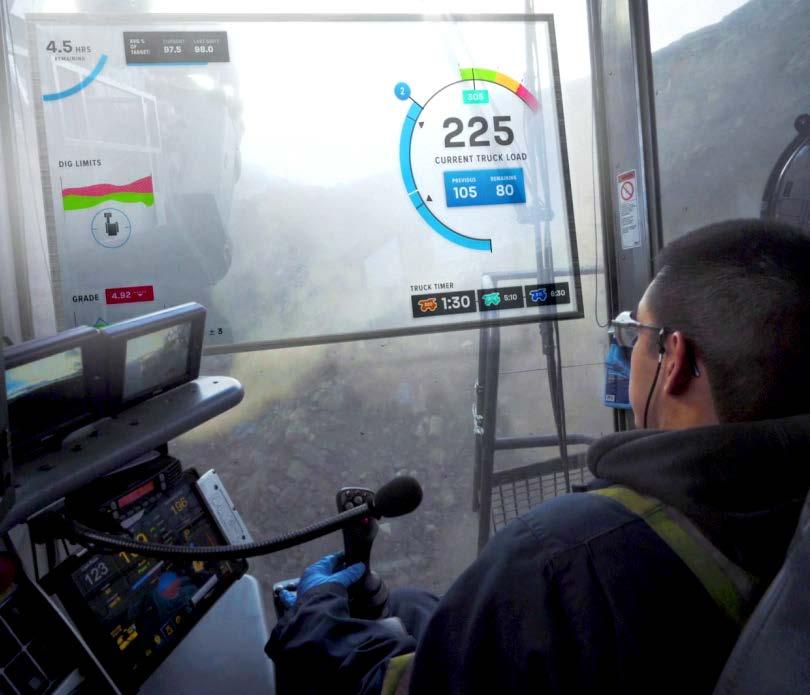 Operator Augmentation Heads-up Displays empower shovel operators to increase efficiency Value potential Augment shovel operators with operational data to achieve higher levels of efficiency Reduce