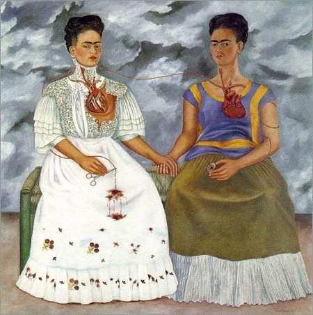 The Two Fridas Frida Kahlo (1939) Self-portrait -Yun Dong-Ju (1939.9) Turning a mountain pass and coming across an isolated well, I quietly look in.