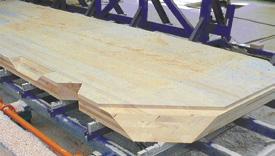 materials, such as solid wood, glued trusses,