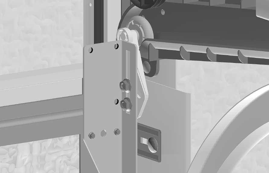 variant 240 mm 7.7.3 / 6 2 1 Ensure that the space between the roller and the roller holder is 1 2 mm along the entire length of the door. 7.7.3 / 7 As soon as you have adjusted your door to the correct position, tighten the bolts (C).