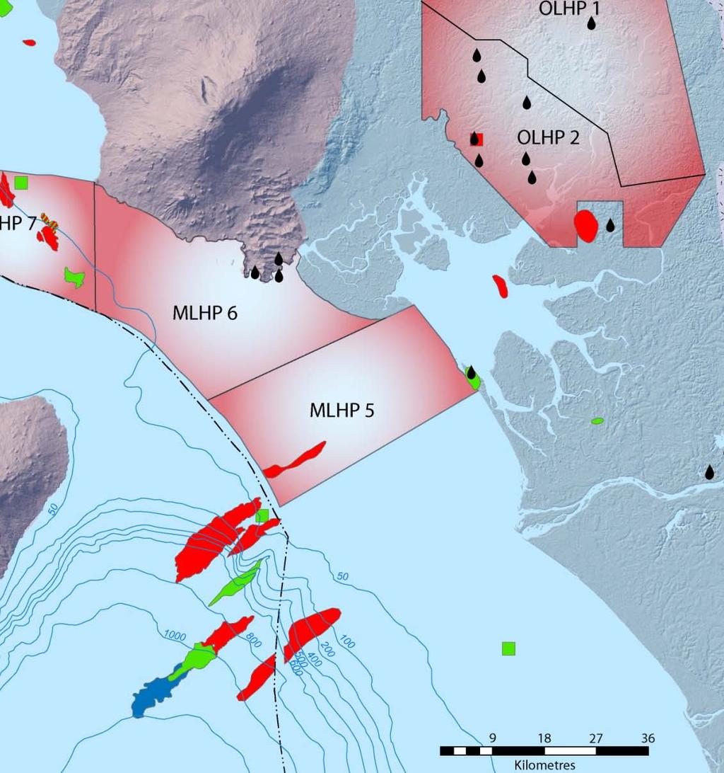 Cameroon Exploration Douala Basin Current and Planned Activities Recent Douala Basin E&P Activity Onshore Seismic: Bowleven acquired 280KM 2D in OLHP-2 (Bomono). Glencore acquiring 2D in Matanda.