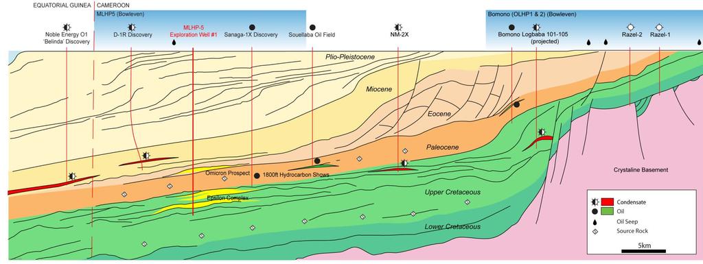 Regional Geology and Play Types D-1r (2007), 25mmscfd, 1400bcpd from 75ft gross Miocene deep-water sands 56bbl/mmscf condensate.