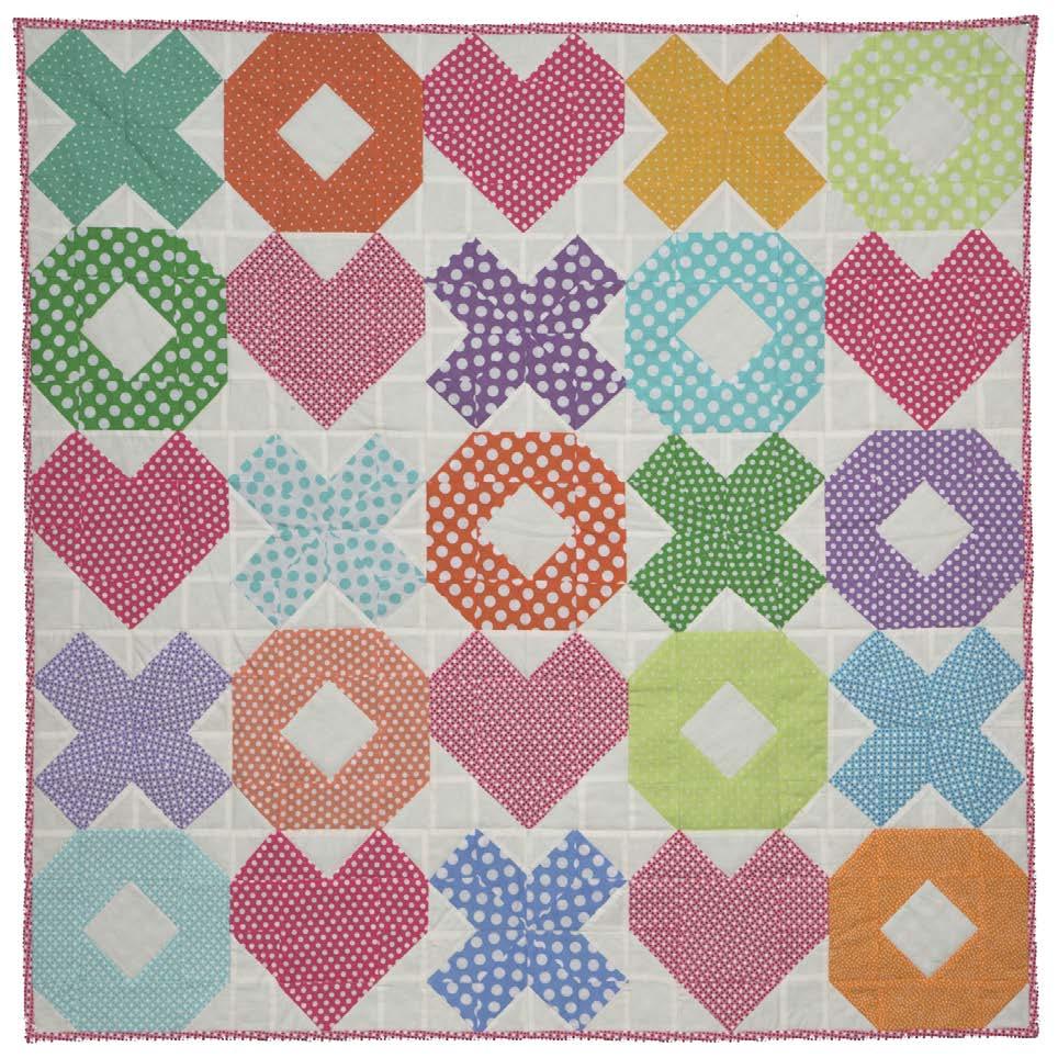 Quilting and Finishing: 1. Layer quilt top with batting and backing. 2.