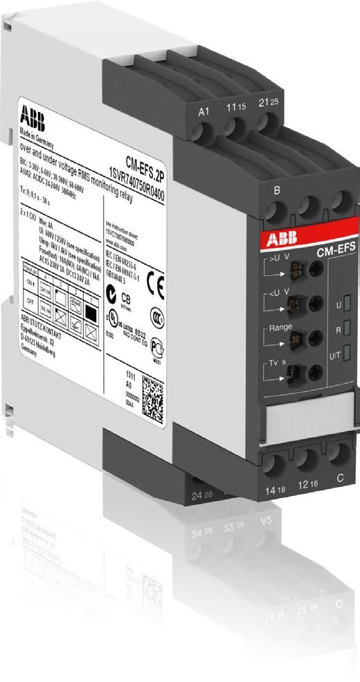 Data sheet Voltage monitoring relay CM-EFS.2 For single-phase AC/DC voltages The CM-EFS.