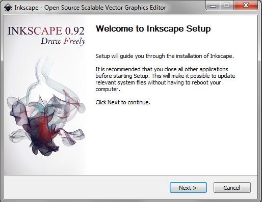 Download the latest version of Inkscape for your computer here: https://inkscape.