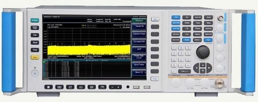 This device has various test functions including: high-sensitivity spectrum analysis, power measurement, IQ analysis, transient analysis, pulse parameter analysis, audio frequency analysis, analog