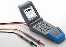 I Resistance / Continuity test Frequency / Period / Duty cycle Pulse width / Metering Capacitance / Diode test Temperature Pt100/1000 / J/K TC dbm / Resistive power U & I peak / Crest factor