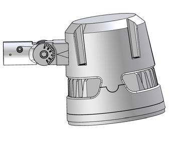 Tighten hex screws on adjustable knuckle to lock in position.