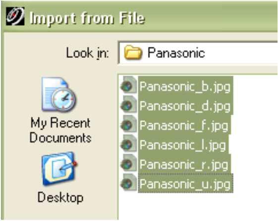 and select Import Browse to the folder that