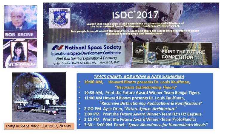 Kepler Space Institute (KSI) at ISDC-2017 By Bob Krone, President, Kepler Space Institute The Kepler Space Institute continued its participation for the National Space Sciences