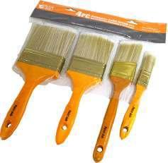 wood handle brush size: 1", 2", 3" & 4" (25, 50, 75, 100mm) made of high quality